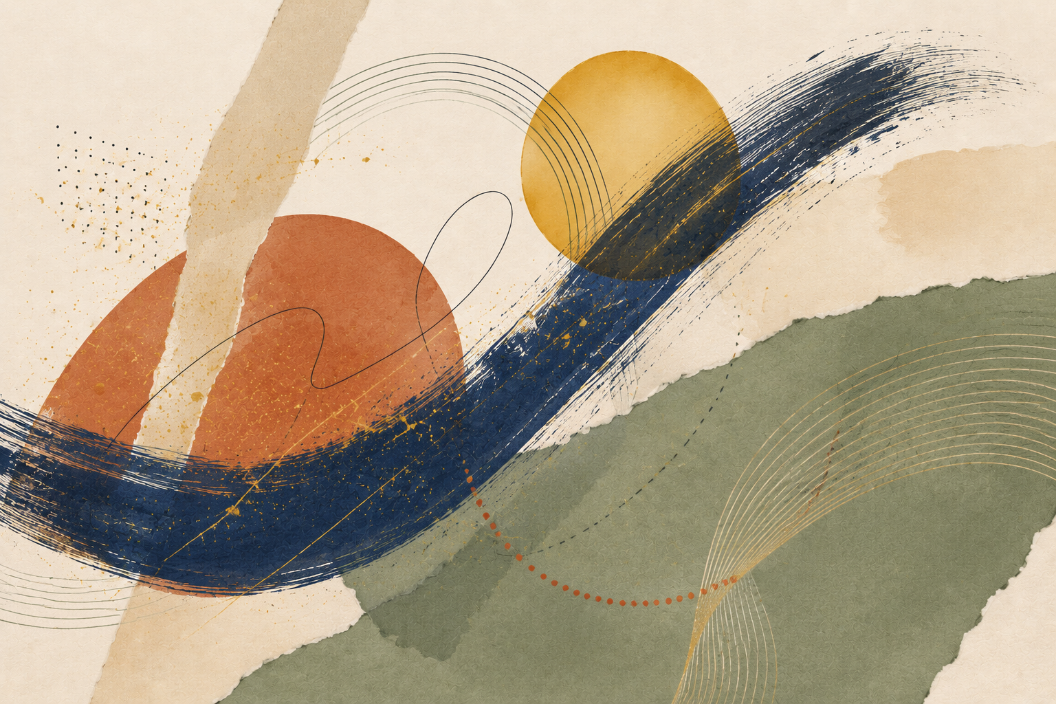 Abstract mixed-media collage for the Catalan youth sports case study