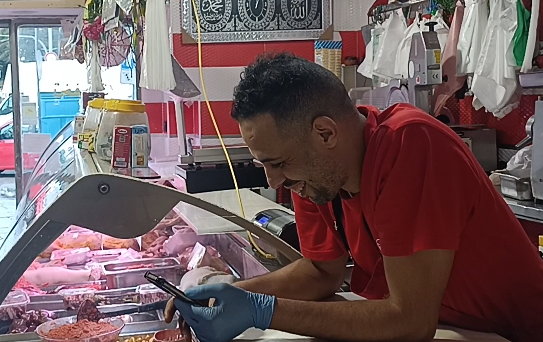 Video-calling a Moroccan friend in Berlin