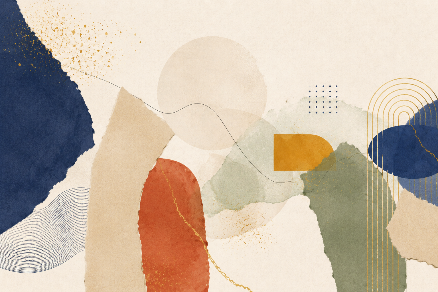 Abstract mixed-media collage for the Swiss youth case study